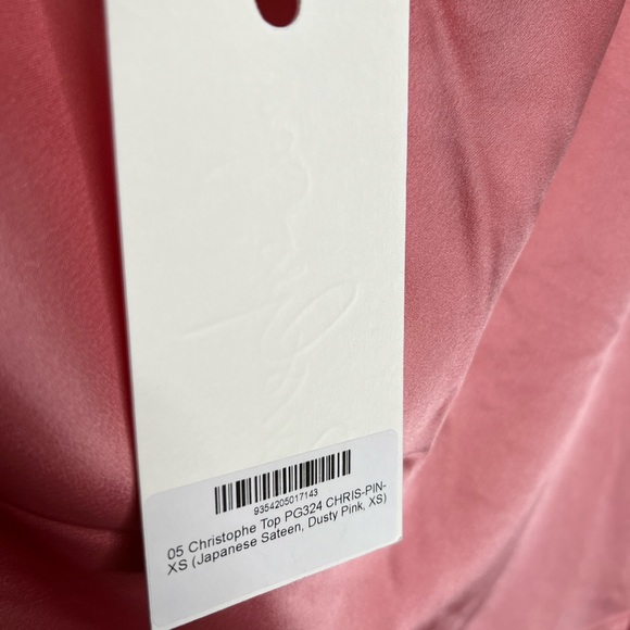 Paris Georgia Christophe Top Japanese Sateen, Dusty Pink, - Picture 6 of 8